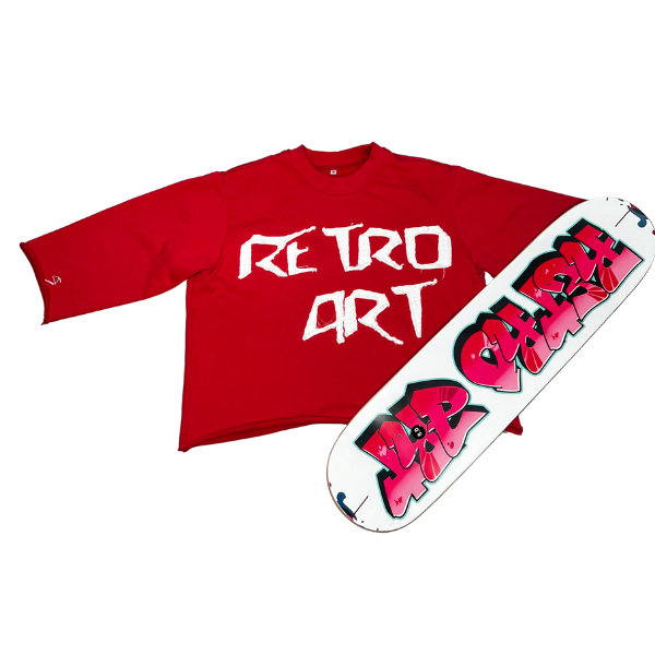 Retro Art Crop Tee