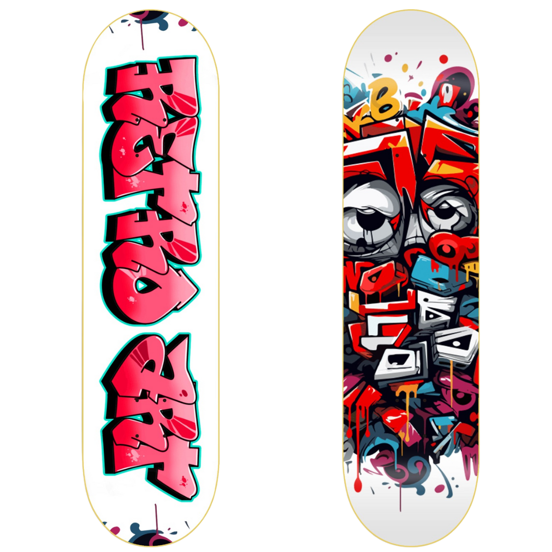 Retro Art Skateboard Deck