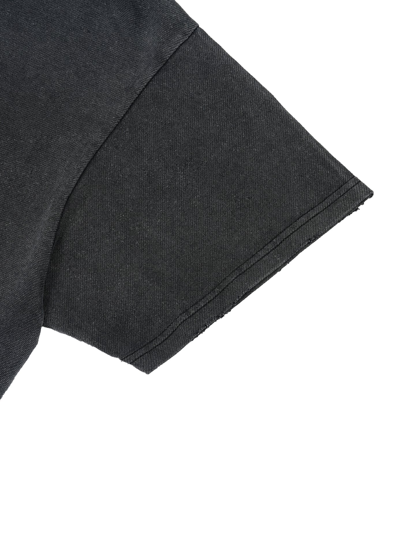 Retro Boxy Distressed Logo Tee